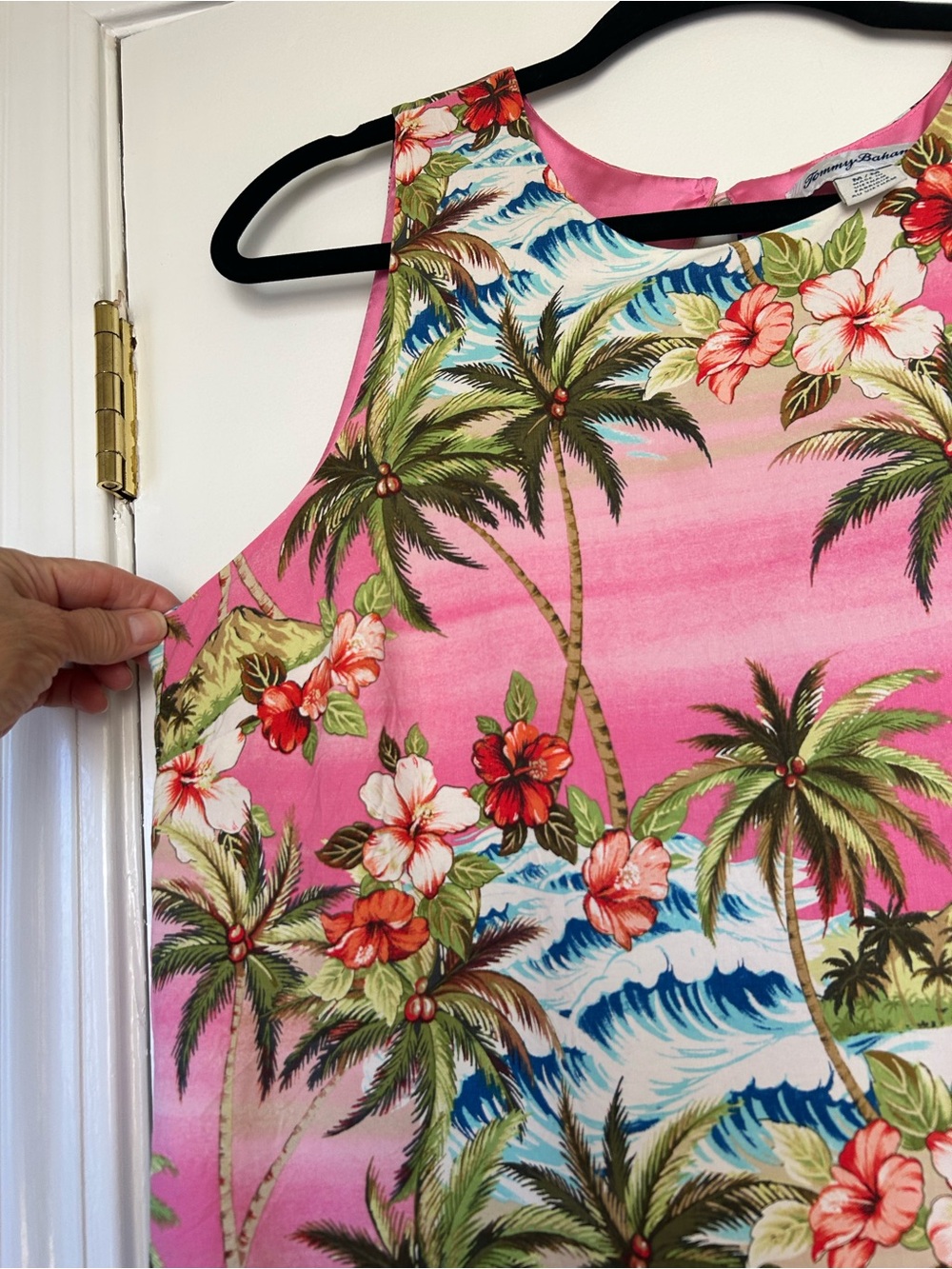 Tommy Bahama Pink Tropical Floral Shift Dress - Picture 3 of 4